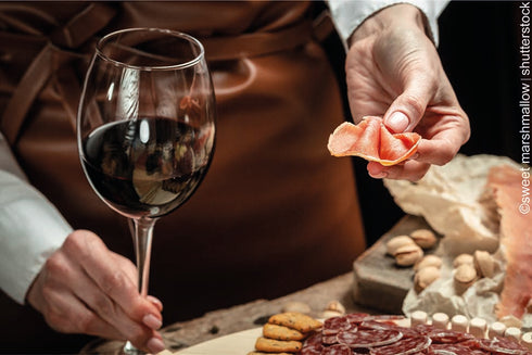 Weinprobe mit Kulinarischem